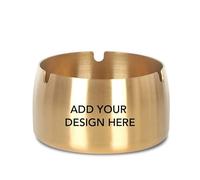 Muka Posacenere in Metallo Personalizzato Posacenere Antivento Personalizzato Posacenere in Acciaio Inossidabile Grazioso posacenere per Ufficio Idee Regalo Regalo Personalizzato