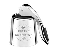 Muka Tappo per bottiglia di vino personalizzato in acciaio inox per champagne, riutilizzabile, con guarnizione in silicone