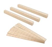 MUKCHAP 36 righelli in legno da 30 cm, con centimetro dritto, 30 cm, righello in legno double face per strumento di misurazione, righelli in legno dritti