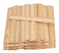 MUKCHAP 72 righelli in legno da 20 cm, a doppia scala da 20 cm, righello piatto dritto per misurazioni di casa e ufficio