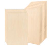 MUKCHAP Confezione da 15 fogli di compensato da 300 x 200 x 1,5 mm, in legno di tiglio non finito,fogli di legno sottili per fai da te, artigianato e architettura