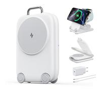 Mukiya Mag Safe - Caricatore senza fili per dispositivi Apple, 3 in 1, pieghevole, compatibile con iPhone 17, 16, 15, 14, 13, 12, serie, Apple Watch Series e Air Pods 4, 3, 2 Pro