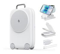 Mukiya Mag Safe - Caricatore senza fili per dispositivi Apple, 3 in 1, pieghevole, compatibile con iPhone 17, 16, 15, 14, 13, 12, serie, Apple Watch Series e Air Pods 4, 3, 2 Pro