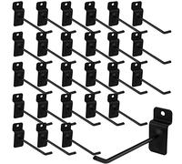 MUKLEI 100 ganci per parete a doghe da 10 cm, ganci da parete per pannelli a lamelle, ganci da parete per pannelli a doghe, accessori da appendere per garage, negozio, organizzazione della stanza e