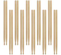 MUKLEI 48 bacchette per batteria 5A, 24 paia, con punta in legno d'acero, accessori per percussioni, per batteristi o principianti