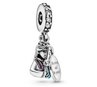 Mulan Be Strong Be Yourself, ciondolo in argento Sterling 925, compatibile con ciondoli Pandora e molti altri braccialetti con ciondoli del Regno Unito.