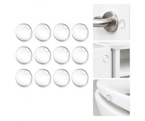 Mulbijeo Fermaporta da Pavimento, Proteggere il Muro, Fermaporta, 12 Tamponi di Gomma-40 x 8mm, Assorbimento Dello Shock e Silenzioso, Proteggi Maniglia Porta, Un’ampia Gamma di Applicazioni