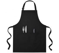 Mulbijeo Grembiule Cucina Uomo, Impermeabile E Antimacchia, Grembiule Cucina, Con 2 Tasche Grandi, Accessori Barbecue, Regolabile Con Lacci Lunghi, Regalo Compleanno Uomo