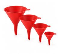 Mulbijeo Imbuto Cucina Piccolo, Imbuto Universale 4 Pezzi, Plastica di Grado Alimentare, Senza BPA, Set Robusto e Riutilizzabile, Adatto per Cucinare, Conservare, Laboratorio