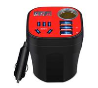 Mulcort Convertitore inverter auto 200 W inverter auto 5 in 1 12 V 24 V a 220 V Carica flash multifunzione QC3.0