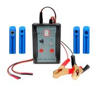 Mulcort Strumento Detergente per Iniettore di Carburante, 8 Modelli a Impulsi Tester con 2 Lead di Test, Display LCD, Protezione del Corto Circuito, Compatibile per Iniettori a 12 V, (Blu)