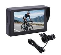 Mulcort Telecamera Posteriore per Bicicletta, Specchietto Retrovisore da Manubrio, 1080P AHD, Visione Notturna, Monitor Grandangolare a 110° per Mountain Bike, Bici da Strada, E-b