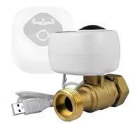 Mulcort Valvola a sfera intelligente WiFi Valvola di intercettazione automatica dell'acqua Supporto Controllo APP/3 modalità di temporizzazione/Allarme perdite di acqua e gas Compatibile con Alexa