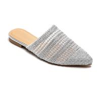 Mule con punta affusolata in stile moderno traforato per l'estate - Eleganti sandali flat slip-on È tutta una questione estiva, è tutta una questione di muli, è tutta una questione di senso, è una que