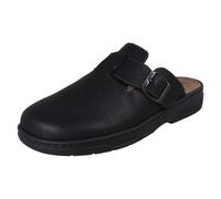 Mule In Vera Pelle Extra Larga Da Uomo Con Suole Estraibili 20394