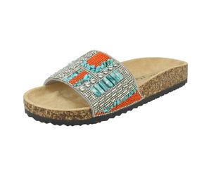 Mule Piatte Per Donna Con Perline Spot On