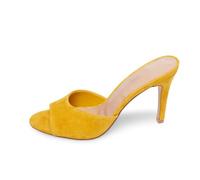 Mule Senza Retro Sexy Slip On con Tacco a Spillo Medio per Donna Infradito Slide con Tacco Ciabatte con Tacco Moda Scarpe da Sera Eleganti