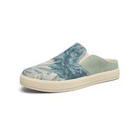 Mule sneakers uomo tricot punta chiusa slip on casual estate