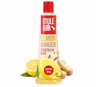 Mulebar Gel Energetico Limone Zinzero 37g Vegano sanza glutine Tubo Richiudibile e Riutilizzabile