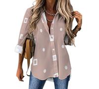 MULERN Camicia da Donna Camicetta con Stampa Piccola Piazza