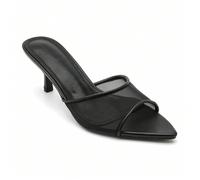 Mules e scarpette Slingback à Voile de Mesh - L'Audace de la Transparence Una silhouette slanciata e modernaLo stile architettonico della casa è innovativo, un connubio di calzature e dettagli, un'inn
