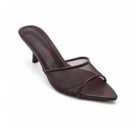 Mules e scarpette Slingback à Voile de Mesh - L'Audace de la Transparence Una silhouette slanciata e modernaLo stile architettonico della casa è innovativo, un connubio di calzature e dettagli, un'inn