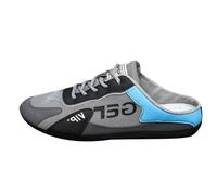 Mules et Zoccoli Uomo Ete Legere Traspirante Mules Uomo Pelle e Maglia Patchwork Zoccolo Estate Slip on Comfort Basket Aperto a Piedi Scarpe Ortopediche Mule Basket Senza Lacci Pantofole, 01 Grigio