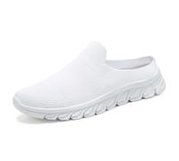 Mules et Zoccoli Uomo in Maglia Traspirante Mules Uomo Estate Confortevole Slip on de Walking Pantofole Comfort Scarpe Ortopediche Ete Legere Sabot Basket Aperto Mule Basket Senza Lacci Pantofole, 01
