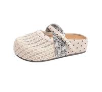 Mules punta chiusa donna rete fiocco ciabatte piatte senza schiena estate | Mocassini traforati traspiranti suola morbida pois sandali casual spiaggia camminate uso quotidiano