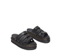 Mules Rain Slide in pelle Athena Nero 40