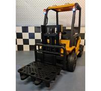 Muletto Elettrico per Bambini con Carrello Elevatore a Batteria Giallo