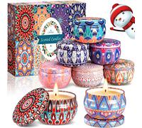 MULEVIP Candele Profumate 8Pcs Candele Profumate Regalo Set Candele Profumate Set Regalo per Donne,Cera di Soia Naturale Candele Aromaterapia,per Compleanno la Festa Nuziale Festa della Mamma