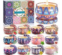 MULEVIP Candele Profumate Confezione da 12, Set, Regalo Cera di Soia Naturale, per Donne Matrimonio Compleanni Festa della Mamma
