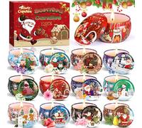 MULEVIP Candele Profumate Natalizie 12Pcs Candela Profumata,Set Candele Profumate Regalo,Candele Profumate Offerta,Candele di Soia,per Natale Compleanno Matrimonio Decorazioni per Feste Yoga - 850g