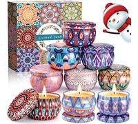 MULEVIP Candele Profumate Set di 9 in Cera di Soia Naturale - Regalo per Donne, Feste di Matrimonio, Compleanni, Festa della Mamma, Bagni e Yoga