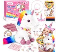MULEVIP Unicorno, regali per bambine, giocattolo unicorno per bambine da 3 a 8 anni, include un unicorno di peluche, immagini per tiragraffi
