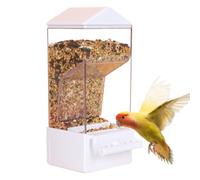 Muliera di automatici per gabbia, mangiatoia per non fuoriuscita | Alimentatore parrocchetto Clear Dispenser | Bevitore di contenitori alimentari, a gabbia anti -fuoriuscite per cortile, scoiattolo, f