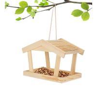 Muliera per per l'area esterna - casa di alimentazione in legno per selvatici | Bird Eighder Dispenser | Distributore di mangimi per la casa in legno per animali domestici