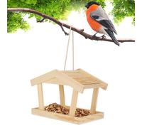 Muliera Per Uccelli - 11,61 X 6,3 X 7,76 Pollici Di Alimentazione In Legno, Alimentazione Rustica Ronziosa, Alimentazion Della Finestra Sospesa | Forniture Per Animali Domestici Per Patio Da Cantiere