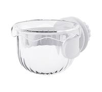 Muliera per uccelli, facile da pulire, 7,2x9,5x5 cm, alimentatore parrocchetto, ciotola per uccelli anti-, può usarlo a lungo, non facile da rompere per l'alimentazione, giardino