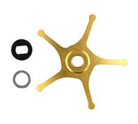 Mulinelli da pesca per baitcasting ABU BF7 BF8 IB7 IB8 da 62 mm in metallo per mulinello a cinque stelle compatibili con modelli zenon serie 3 5 Gen (mano destra oro)