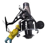 Mulinelli da sul ghiaccio ad alte prestazioni - Mulinelli Baitcasting Fluidi Manico Ergonomico Uomini Esche Metallo Ghiaccio Acqua Libera Dorata Luccio Bar