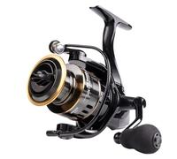 Mulinelli di Acqua Salata, Mulinello Girevole Acqua Salata - Mulinello di baitcasting con 11+1 cuscinetti corazzati, Mulinello con Freno magnetico, Lucio, Salmone, Trota