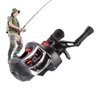 Mulinello Baitcasting, Mulinello Da Lancio Regolabile, Rapporto 7.2 1, Attrezzatura Velocità Alta per a Surf, Trote e Persici Uomini Outdoor