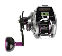 Mulinello da baitcasting ad alta carica solare con display digitale e contatore di linea per pesca di precisione