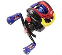 Mulinello da baitcasting in metallo specifico per attività con rapporto di trasmissione 7,1:1, freno magnetico regolabile 15 e inerzia ottimizzata per applicazioni con esche leggere (C)