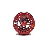 Mulinello Da Mosca,Mulinelli Da Pesca Bobina da pesca a mosca Grande lega per argento in alluminio CNC. InterCangile taglio macchina 3/4 5/6 7/8 per la tuta della bobina ruota(Red,7000 Series)