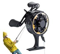 Mulinello da per grandi pesci, ruote Baitcaster, rotolo liscio con 3 + 1 cuscinetti a per la sul ghiaccio, rapporto di trasmissione 2,5:1, liscia, potente, con alloggiamento in
