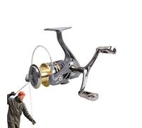 Mulinello da pesca | 5.2 1 Traduzione Acqua Dolce Mulinello da pesca - Doppio ginocchio resistente alla corrosione 50 kg Massima resistenza ai freni per pesca d'acqua dolce e trote vicino alla costa