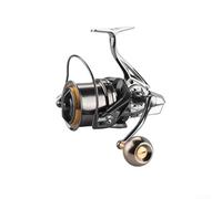 Mulinello da pesca 8000 10000 12000 14000 lega di alluminio lunga fusione a tolleranza stretta cuscinetti sigillati Funzionamento regolare Robusto resistente all'usura anti-corrosione nero adatto per